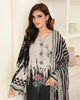 Roheenaz Petals in Print Lawn – Black Petals