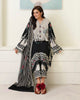 Roheenaz Petals in Print Lawn – Black Petals