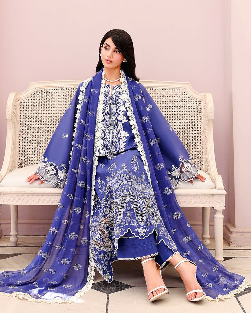 Roheenaz Summer Chikankari Lawn Edit – Blanc Mirage