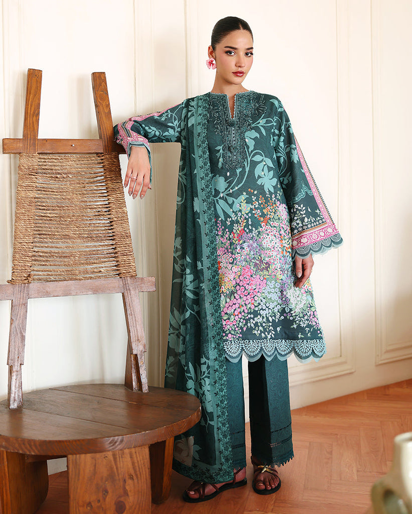 Roheenaz Eclat Garden Printed Lawn – Buttercup Bloom