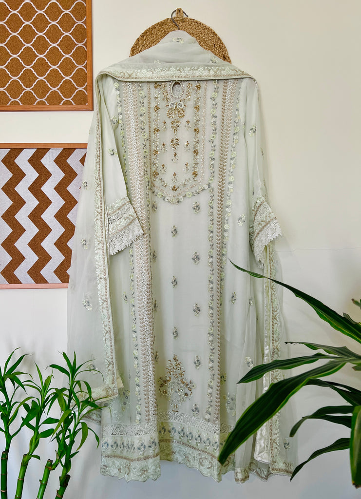 Formal Stitched/Pret Handwork & Embroidered 3PC Pakistani Suit – AN-7