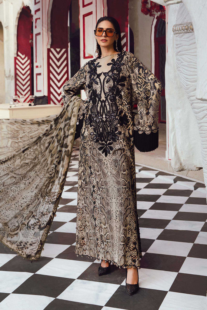 MARIA.B MPrints Fall Edition – Embroidered Linen | MPT-2702-B