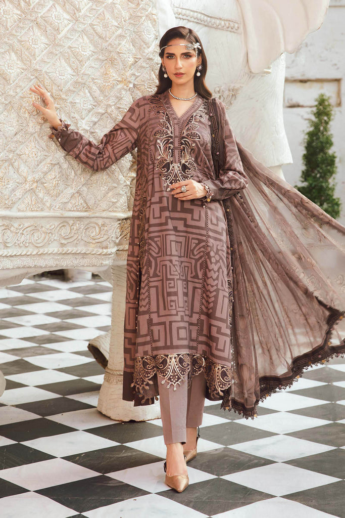 MARIA.B MPrints Fall Edition – Embroidered Cambric | MPT-2703-B