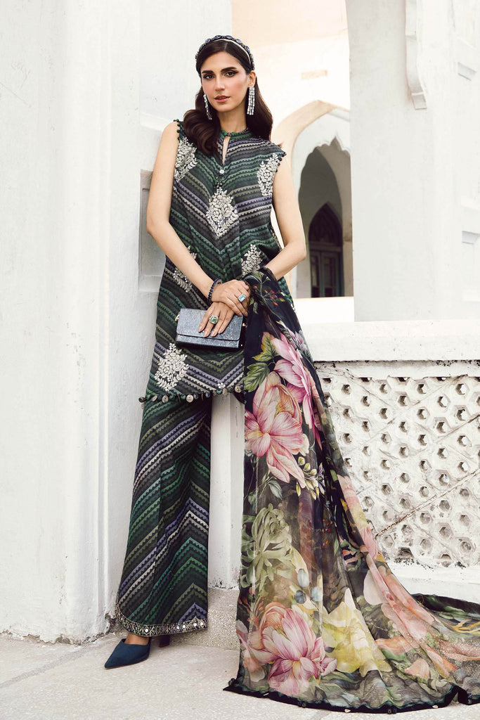 MARIA.B MPrints Fall Edition – Embroidered Cambric | MPT-2705-A