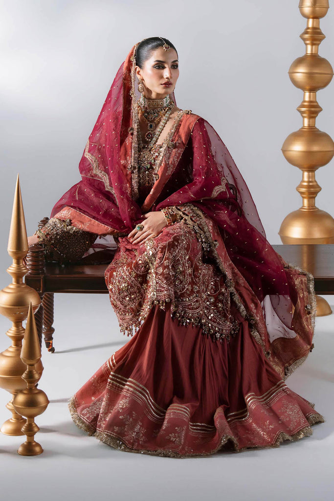 MARIA.B MBroidered Luxury Wedding Formals – BD3108 Organza Suit
