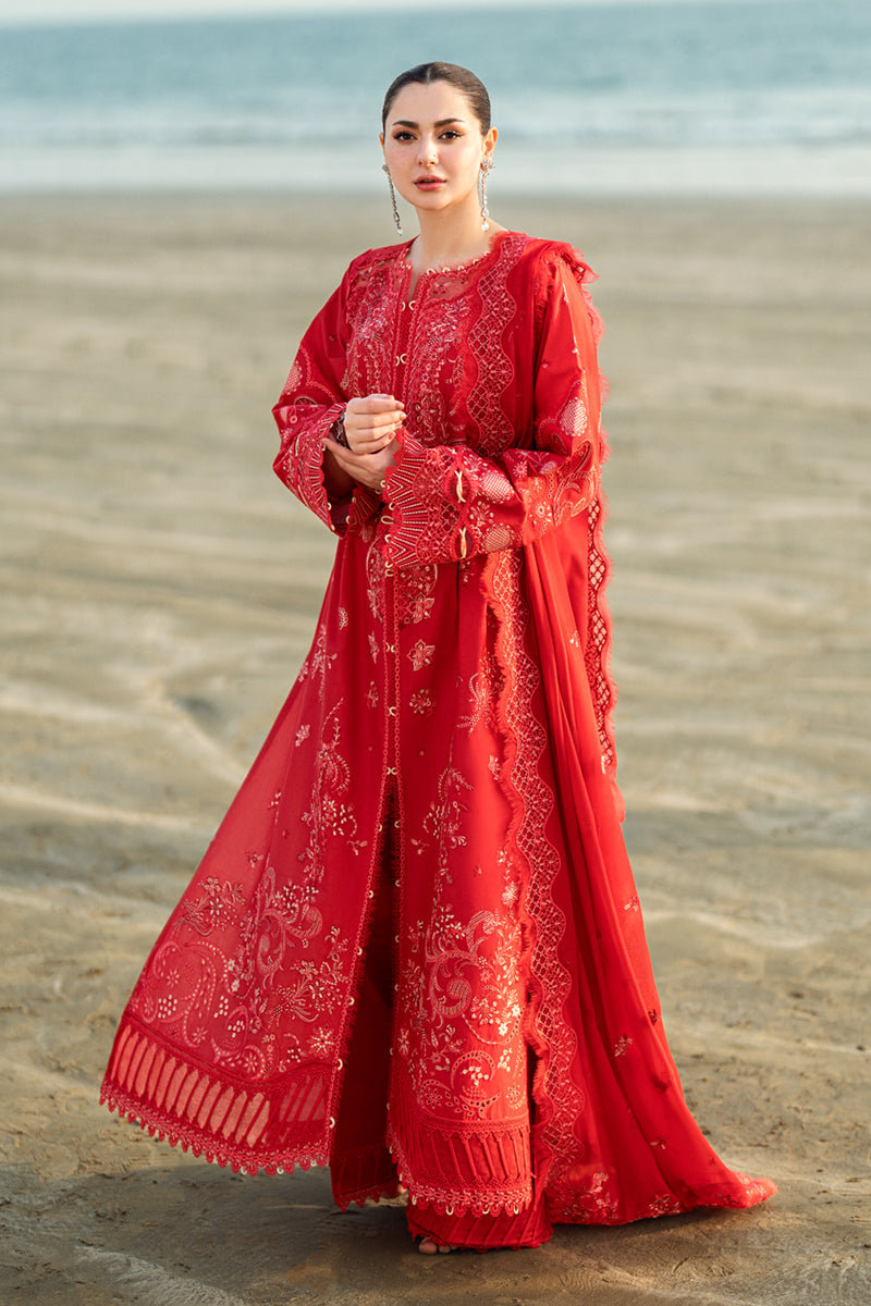 qalamkar red dress QALAMKAR