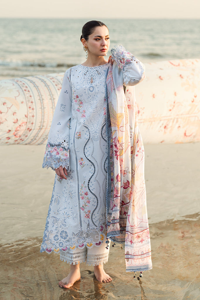 Qalamkar X Hania Aamir · Spring/Summer Luxury Lawn – FK-02 ISABELLA