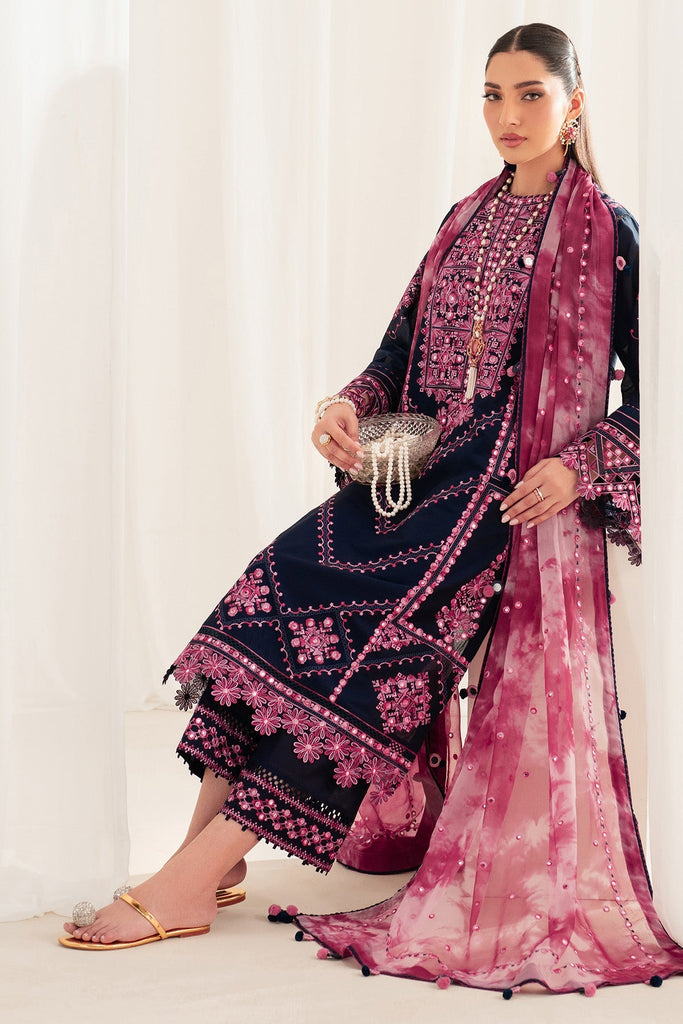 Jazmin Iris Luxury Lawn 2025 – D01