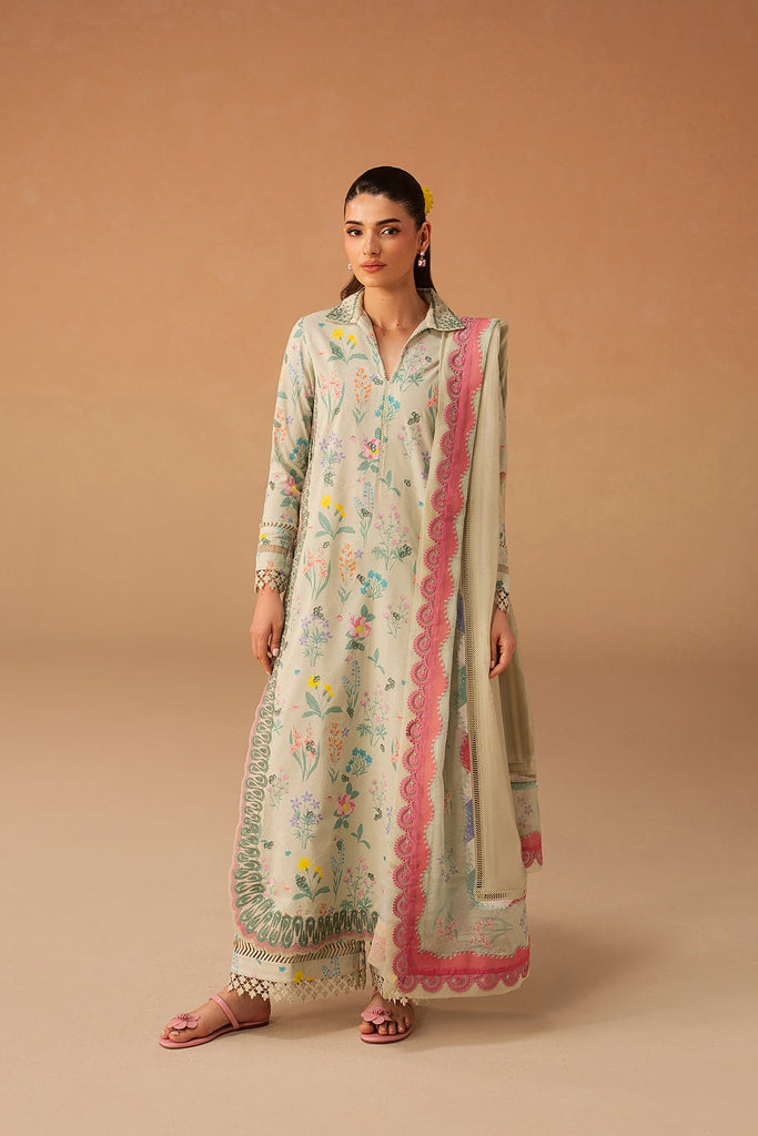 Afrozeh Haze Summer Lawn Edit – Sunlaced Green