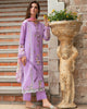 Roheenaz Summer Reverie Luxury Lawn – Wisteria