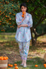 Sahar Print Muse Co-ords RTW – Blue Petal Drift