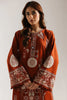Ethnc Embroidered 2 pc SUIT–  RUST | E4156/103/205