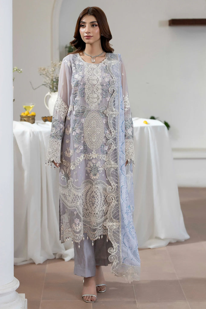 Adan's Libas Festive Semi-Stitched Chiffon Formals – D-1793