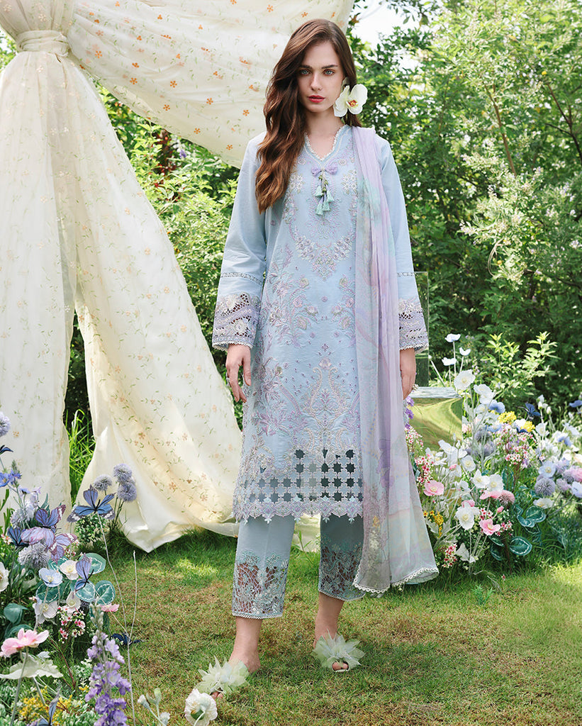 Mushq Hemline Secret Garden Lawn – Ethereal Eden
