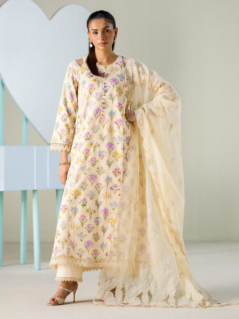 Faiza Faisal FNP Lawn Prints – BUTTERCUP BLOOM