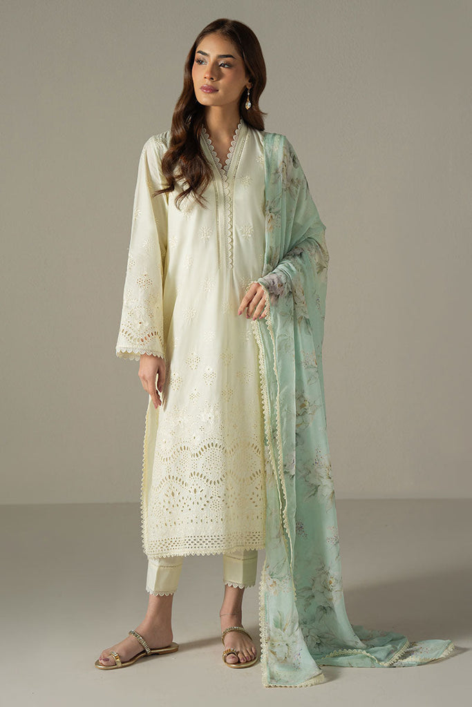 Cross Stitch Chikankari Lawn – Floral Melody