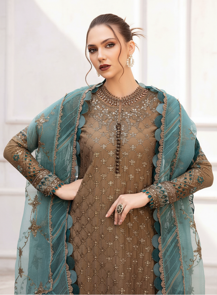 MARIA.B Sateen Cotton Satin Suit – CST-808