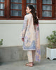Roheenaz Whispered Florals Lawn – Gentle Breeze