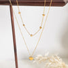 Hearty 18k Gold Layered Love Chain Necklace