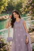 Saadia Asad Noor Eid Printskhas Lawn – D4 –  Lavender Lights