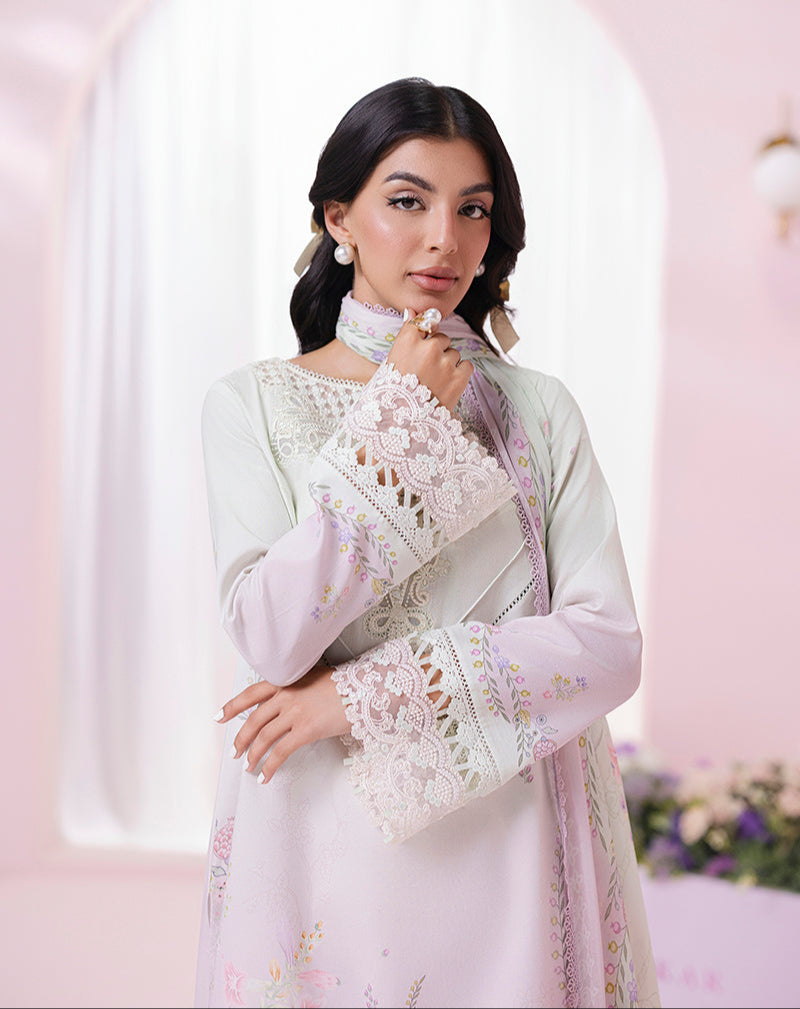 Qalamkar QPrints Lawn Vol-2 – EM-01 (A) IVY