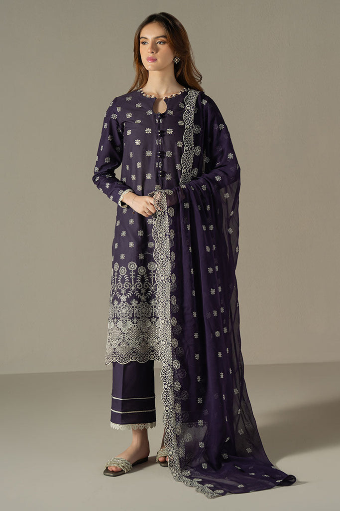 Cross Stitch Chikankari Lawn – Indigo Royal