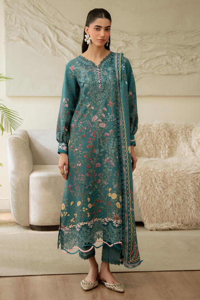 Aabyaan Print Luxe Linen – ISLA (AK-04)