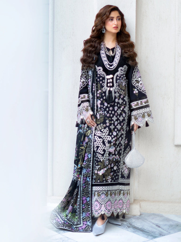 Mahnur Sophie Luxury Lawn – Lila