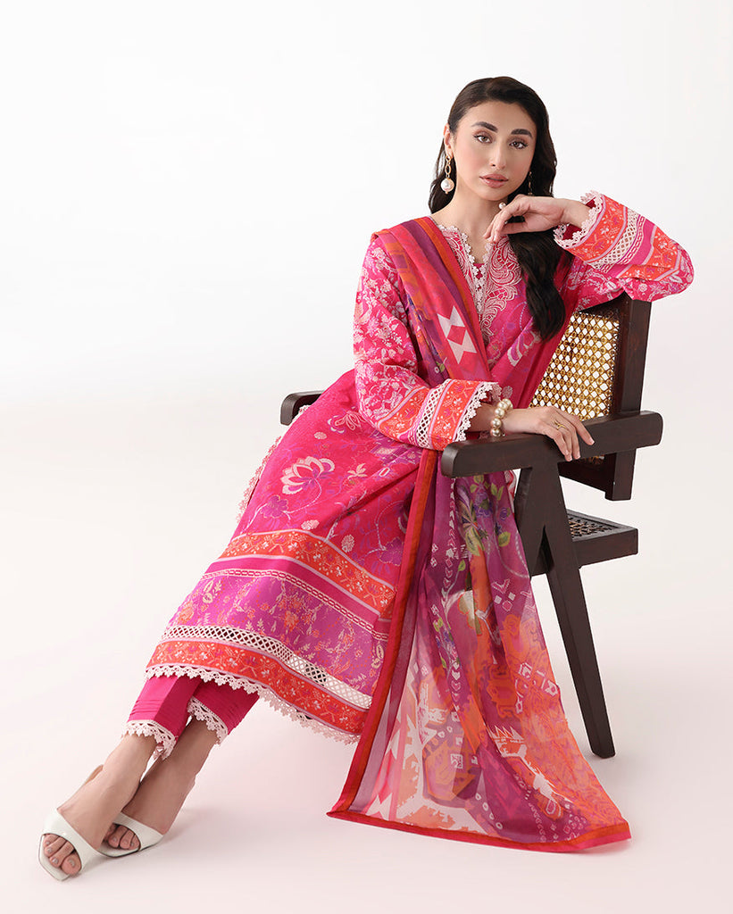 Roheenaz Rosette Summer Lawn – Lumina