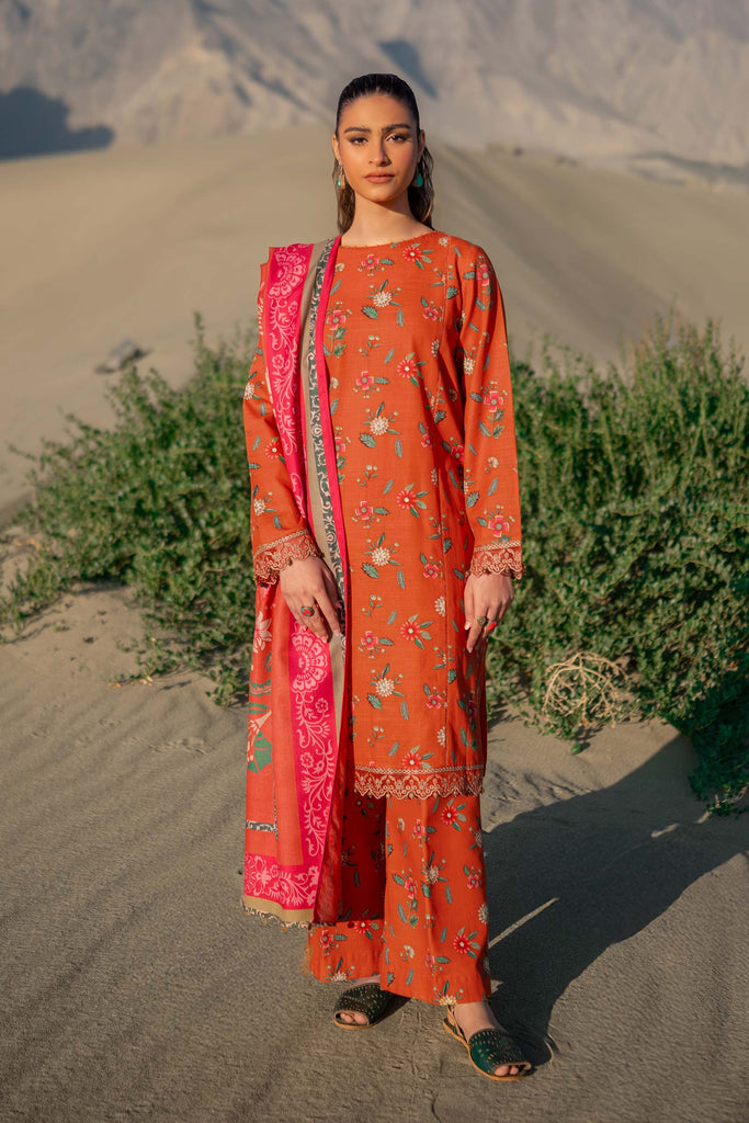 MARIA.B MBasics Winter Edition – Printed Khaddar Suit | 505-B