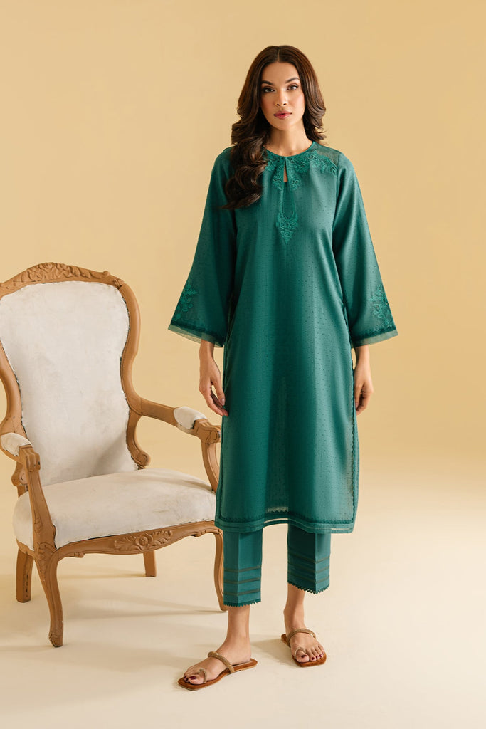 Sahar Pret/Stitched Monochrome Collection 2024 – Emerald Bliss