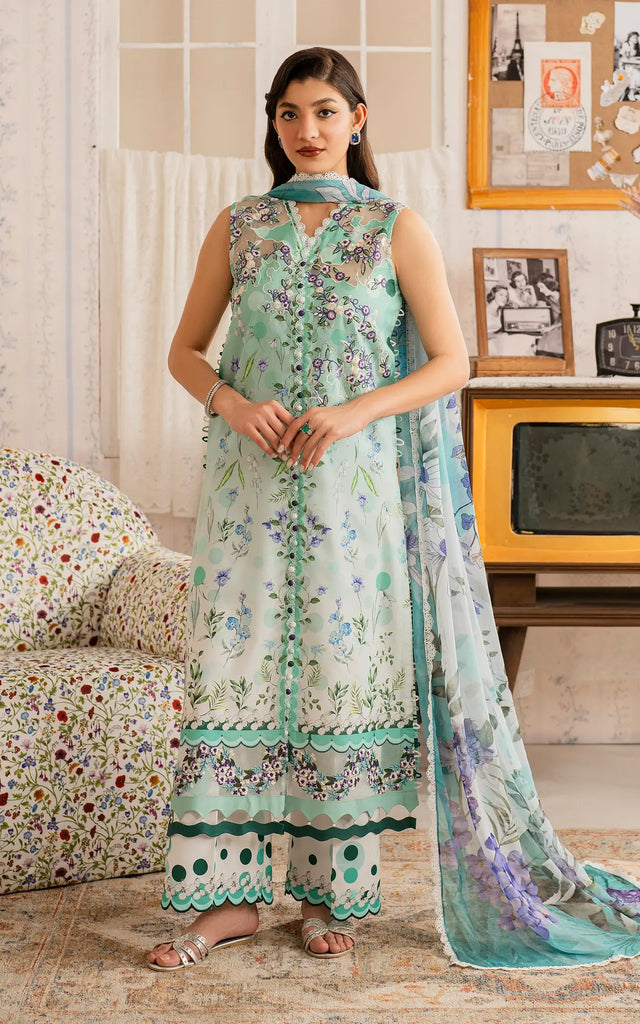 Asifa & Nabeel Meraki Vintage Lawn – Nazneen (MVL25-15)