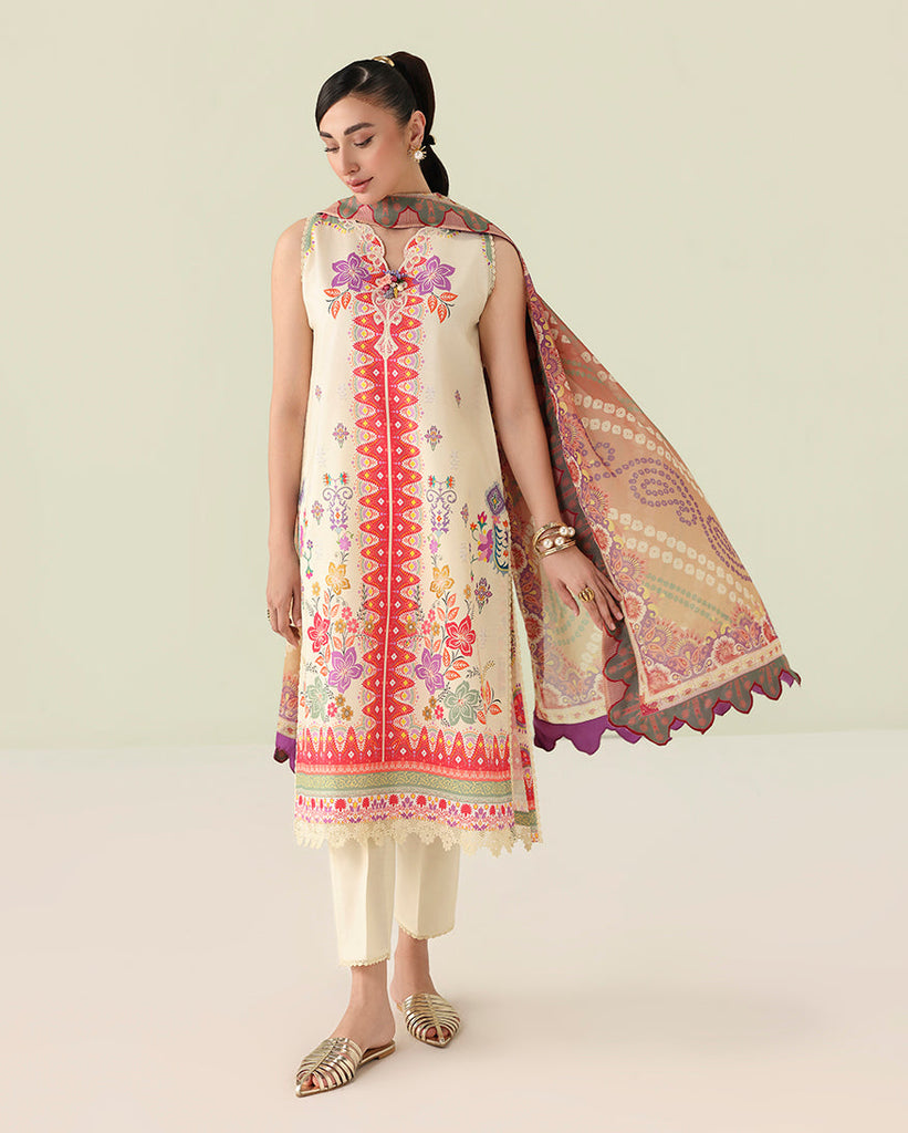Roheenaz Rosette Summer Lawn – Pastel Symphony