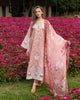 Mushq Hemline Lawn · The Secret Garden – Peach Blossom