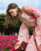 Mushq Hemline Lawn · The Secret Garden – Peach Blossom