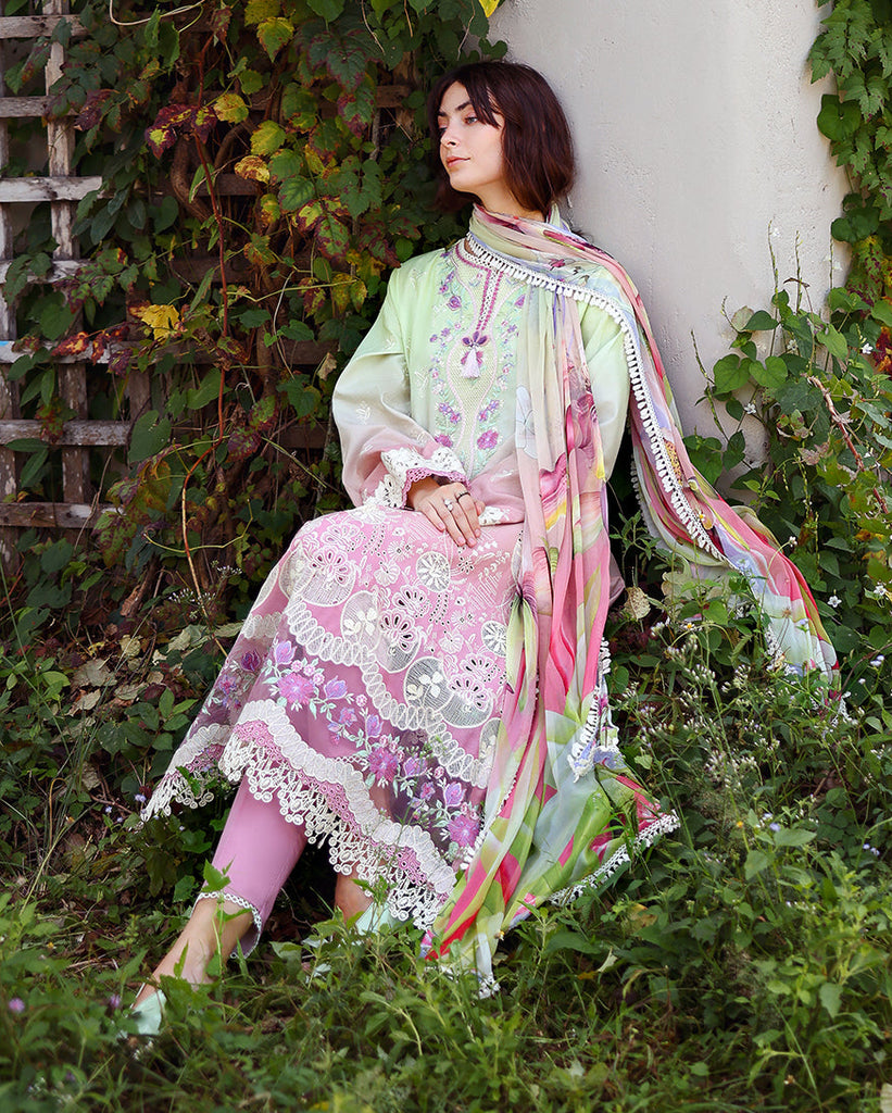 Mushq Solace Ombre Chikankari Lawn – Petal Pull
