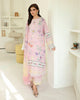 Roheenaz Petals in Print Lawn – Pink Veil