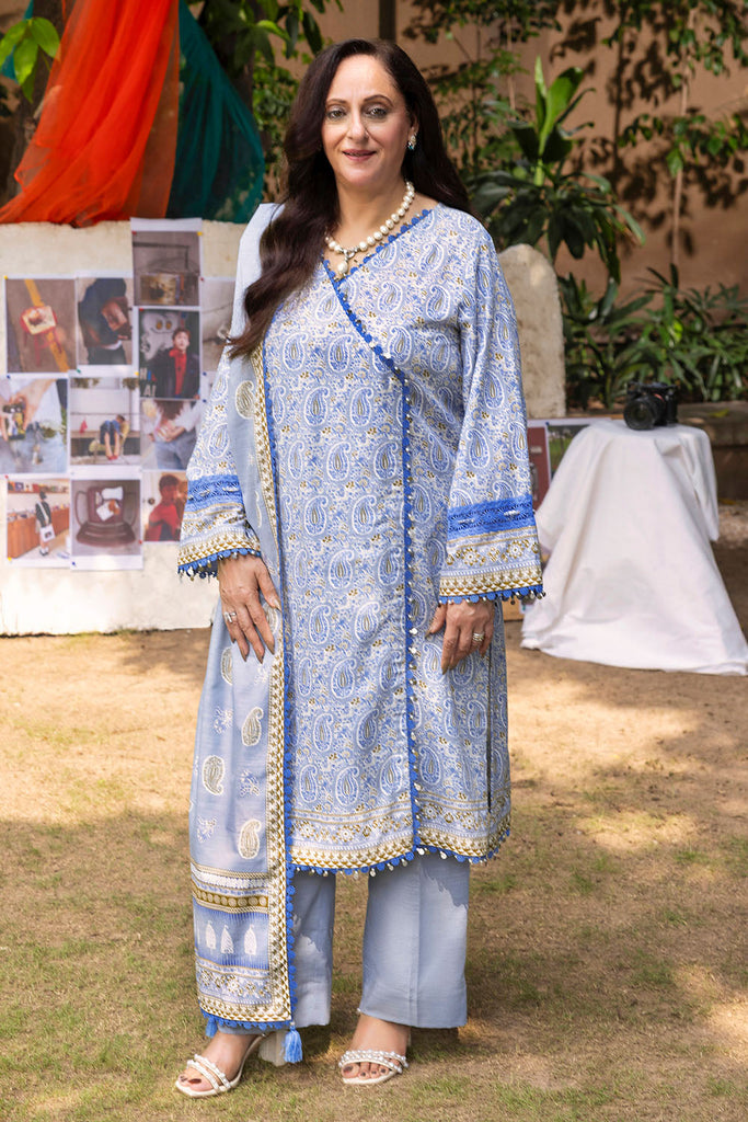Gul Ahmed Mother's Tribute – 3 Piece Printed Khaddar Suit - K-62052
