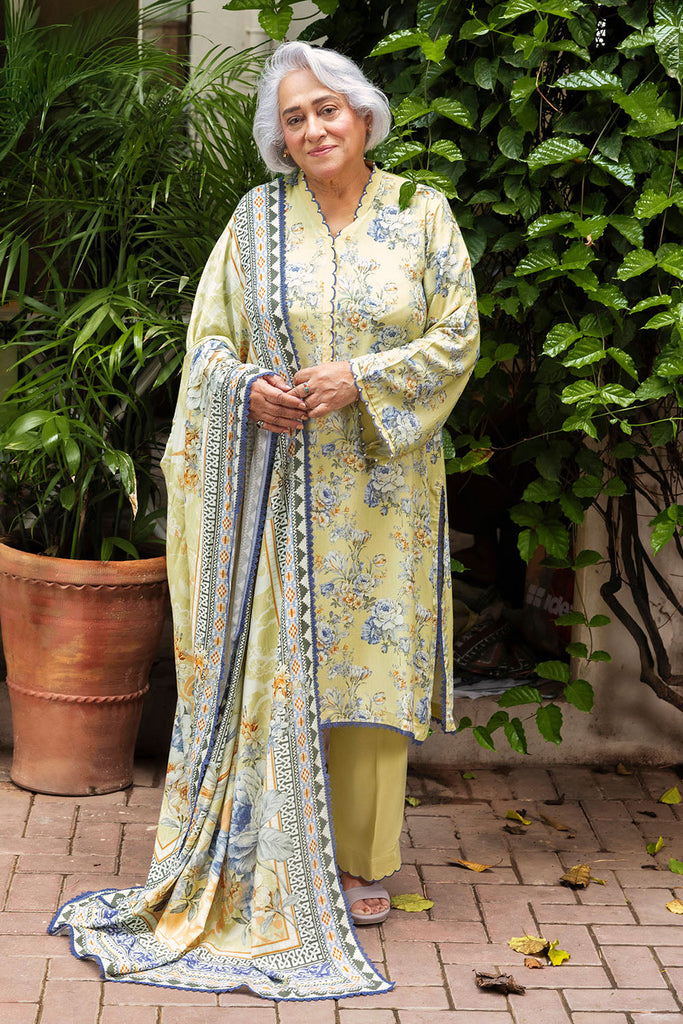 Gul Ahmed Mother's Tribute – 3 Piece Printed Linen Suit - LT-62013