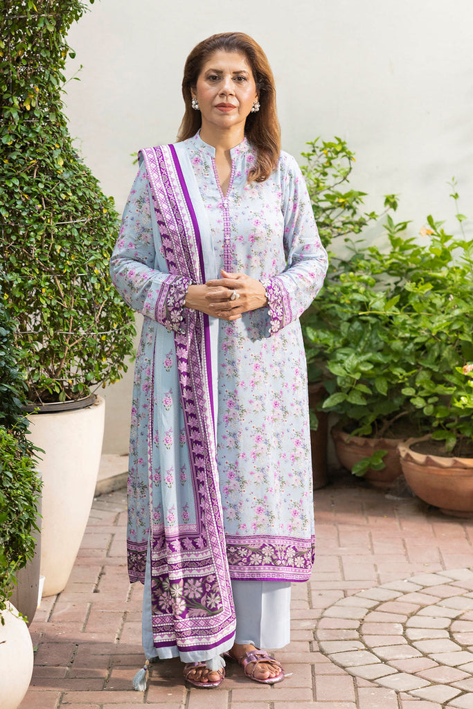 Gul Ahmed Mother's Tribute – 3 Piece Printed Linen Suit - LT-62021