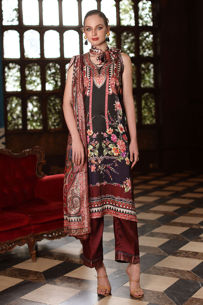 Gul Ahmed Charmeuse Silk Edit – S-62025