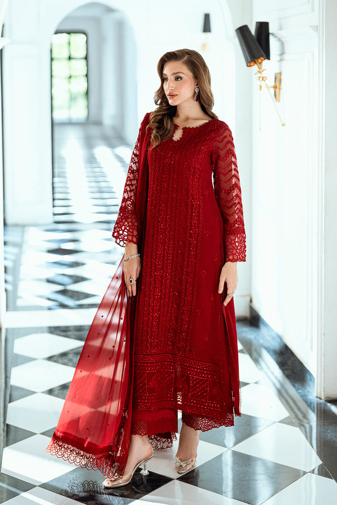 Azure Ensembles Luxury Eid Chiffon Formals – Ruby Rose