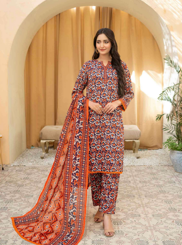 Zesh Printed Summer Lawn Drop 12 – 8