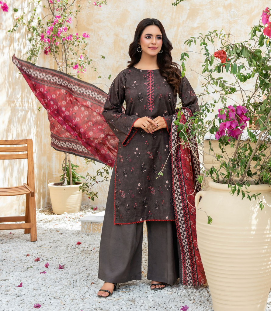 Dabiha Printed Lawn  D-1