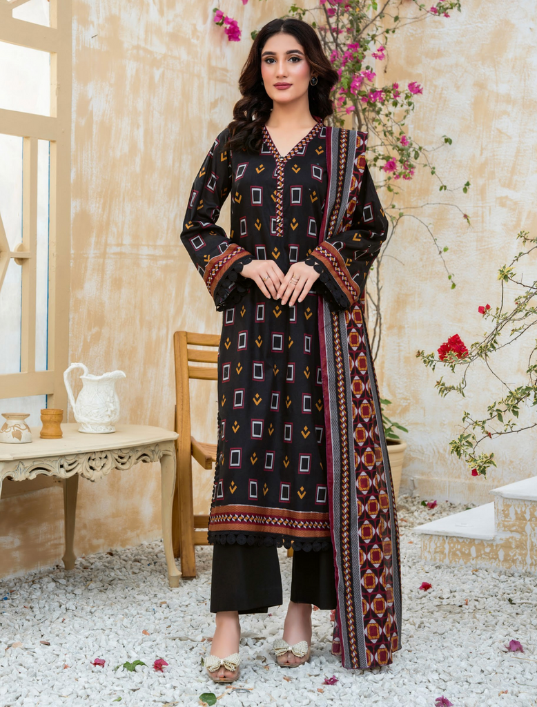 Dabiha Printed Lawn  D-2