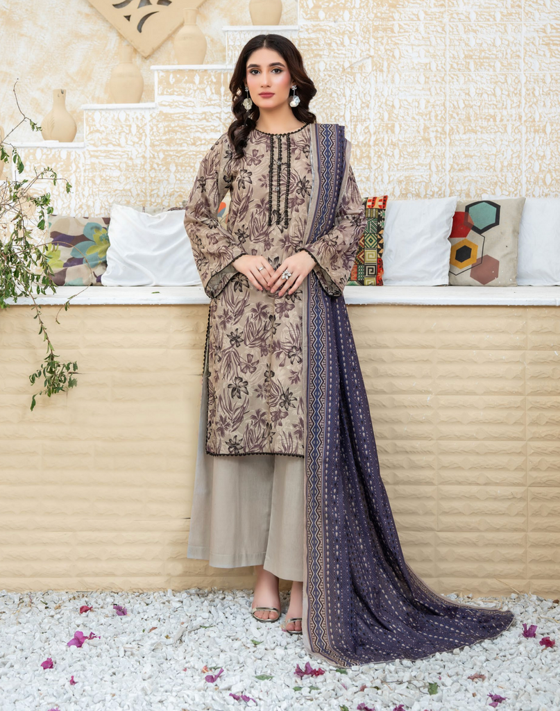 Dabiha Printed Lawn  D - 8