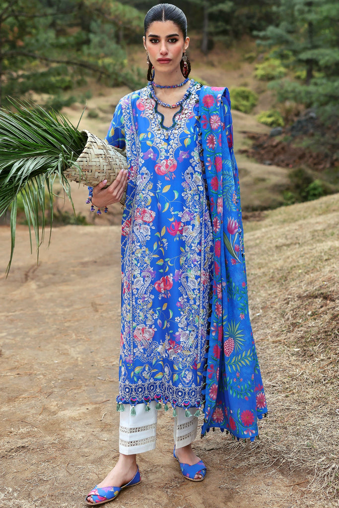 Zaha Neelum Luxury Lawn – ZAYANA (ZL25-01 B)