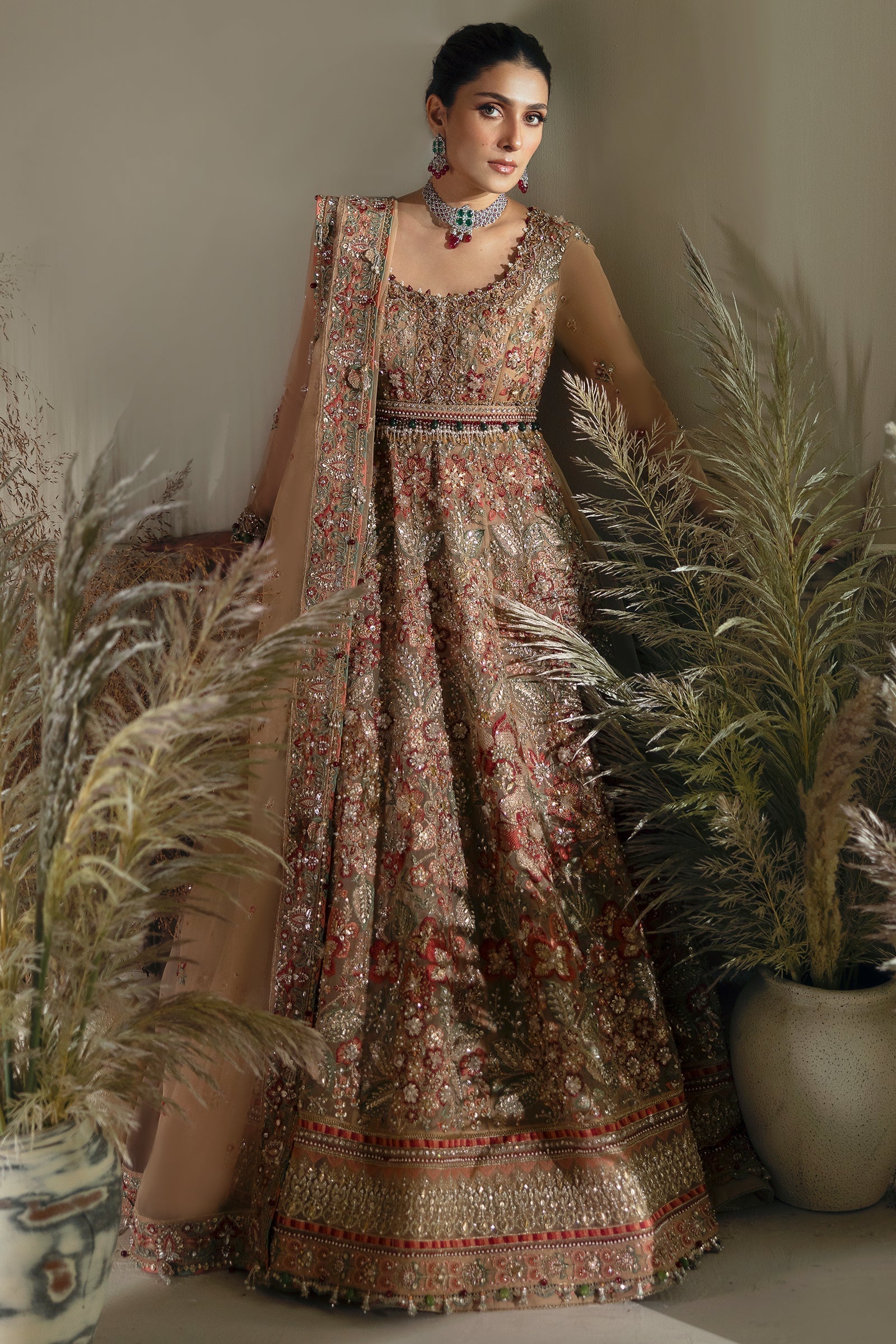 ayeza khan silk dress Fabbitt Official | Ayeza Khan celebrating Independence day in an elegant Green Dress by Mariyam D Rizwan Mariyam D Rizwan Shop this look via