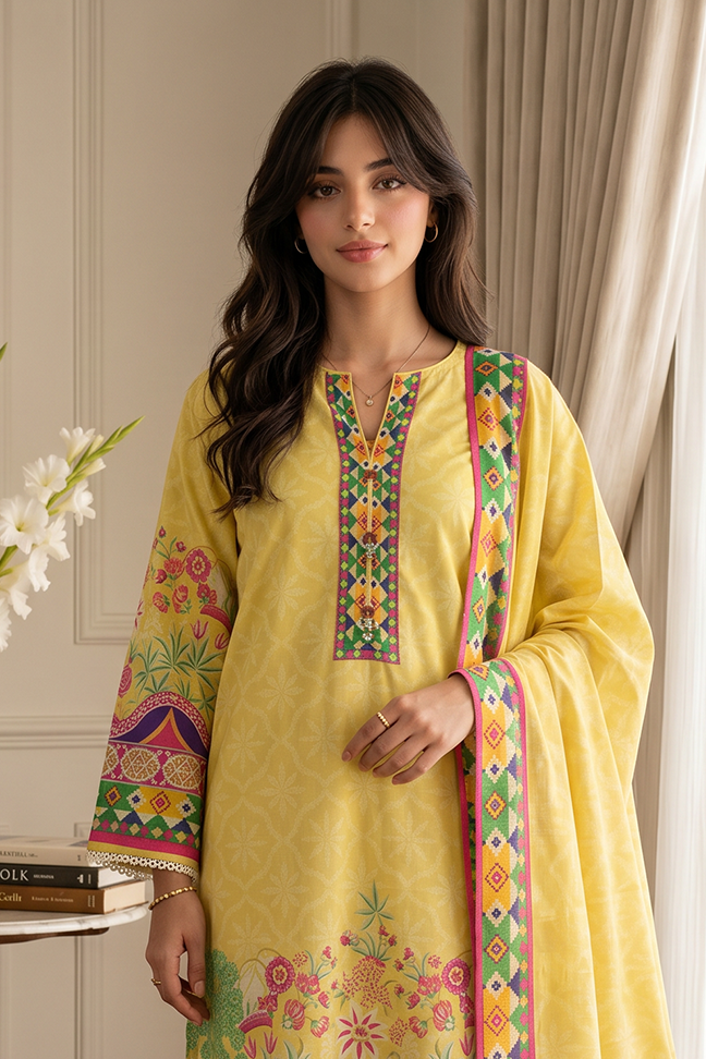 Zellbury Summer RTW – Kurta Dupatta - 2656
