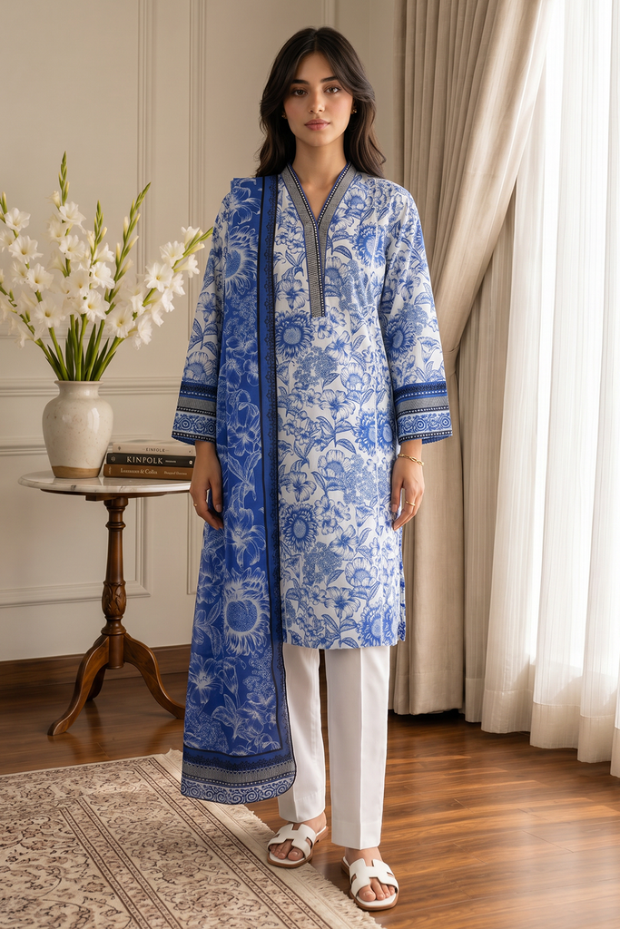 Zellbury Summer RTW – Kurta Dupatta Trouser - 2686